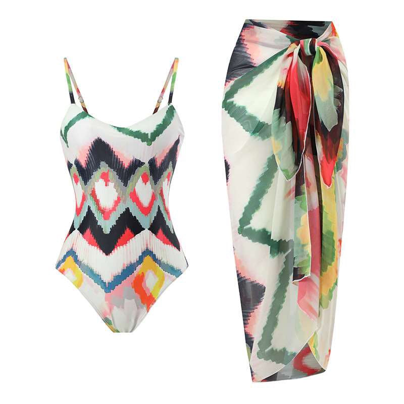 Geometric Multicolor Bikini Set