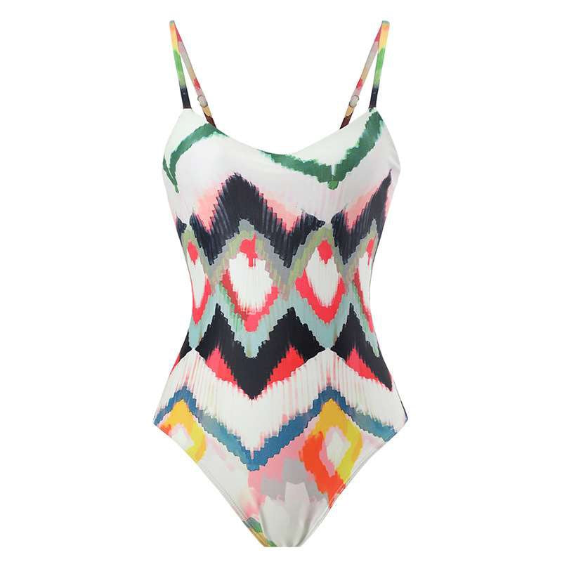 Geometric Multicolor Bikini Set