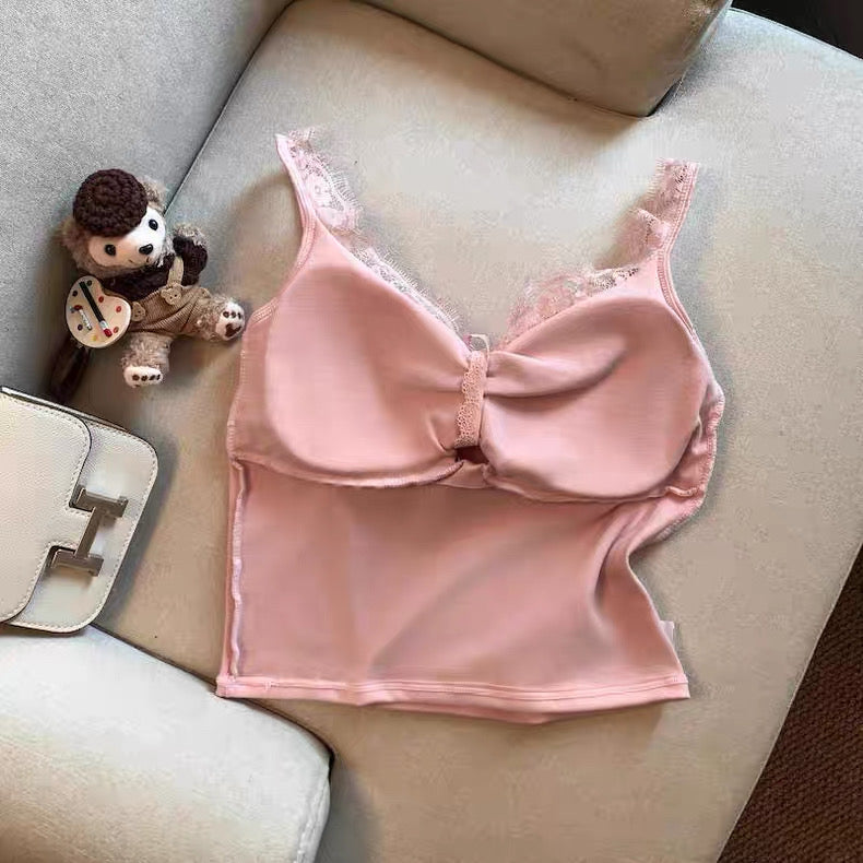 Romance Bow-Tie Built-In Bra Top