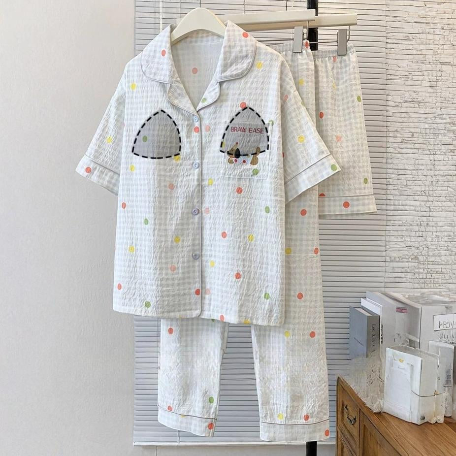 Cotton Candy Padded Nightsuit- 3pc set