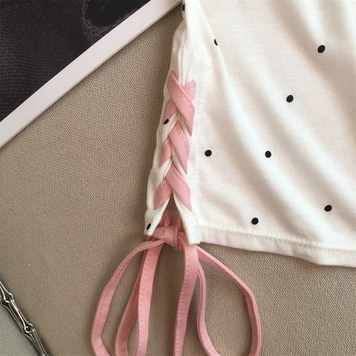 Sugar Dot Tie-Up Camisole