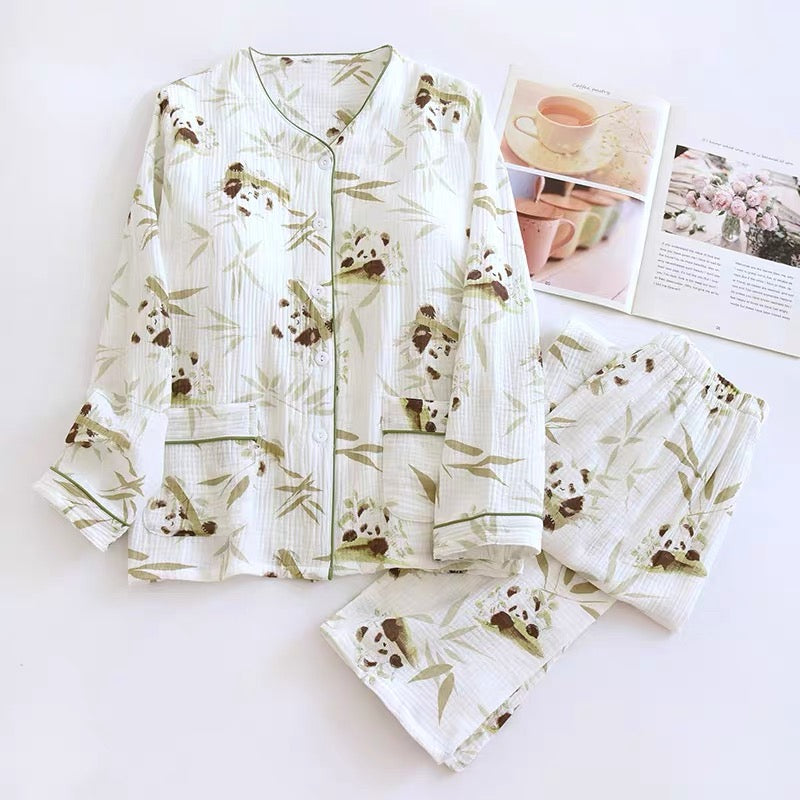 Blossom & Bamboo Padded Nightsuit Set