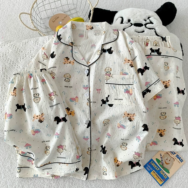 Woof & Snooze Padded Nightsuit - 3pc set