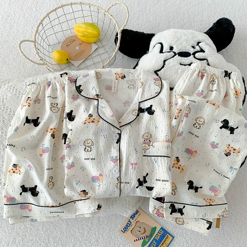 Woof & Snooze Padded Nightsuit - 3pc set