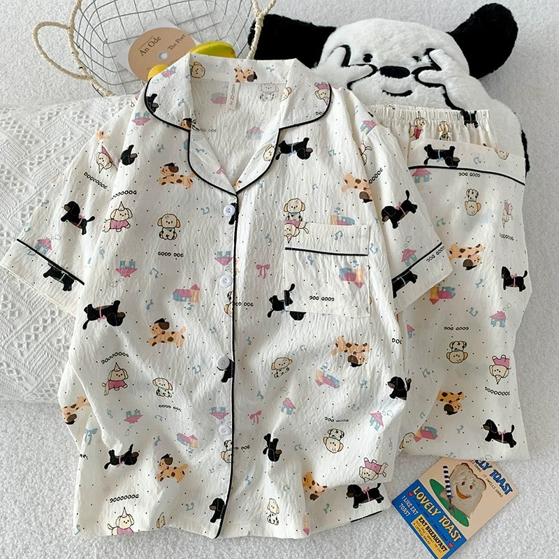 Woof & Snooze Padded Nightsuit - 3pc set