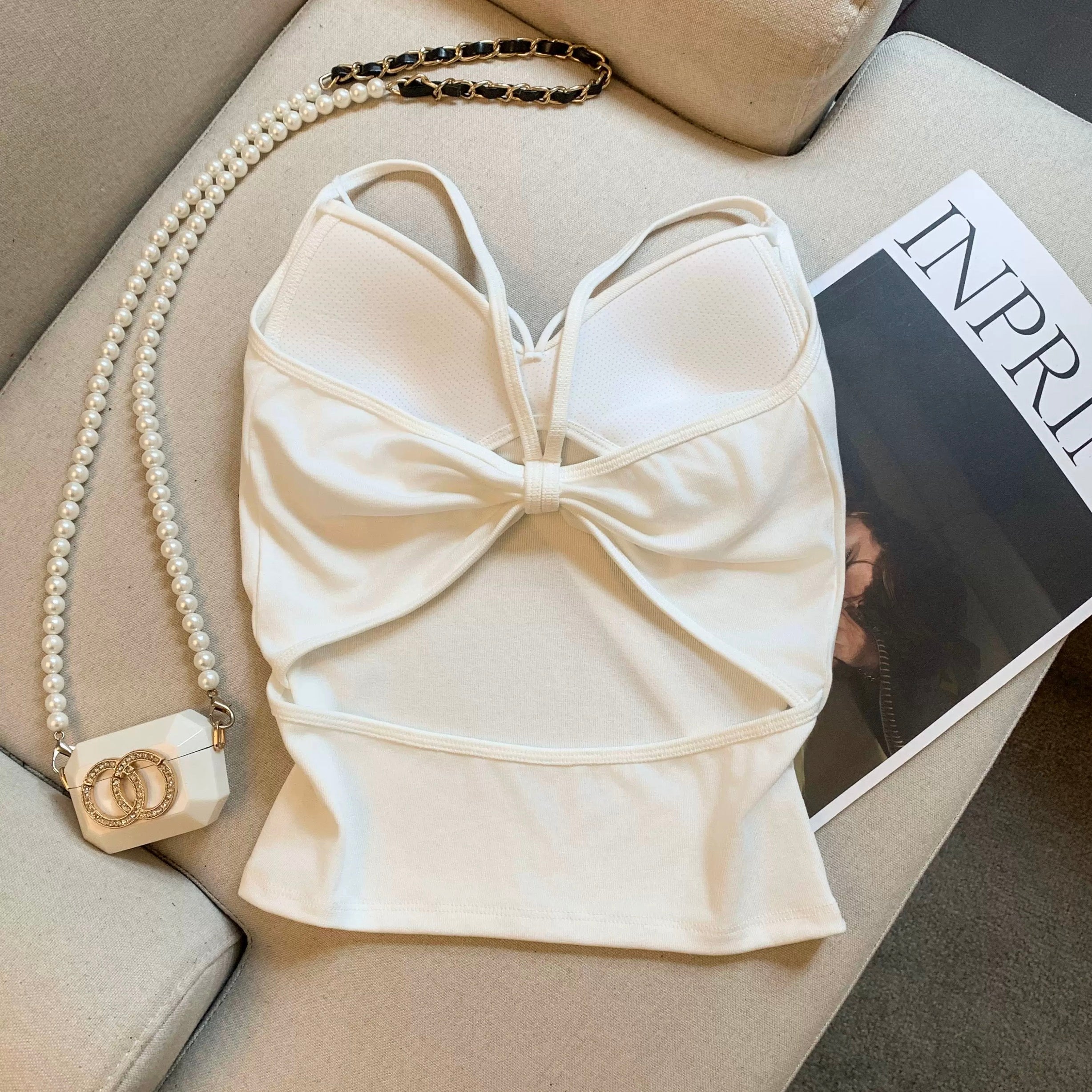 Aura Dual Strap Built-In Bra Top