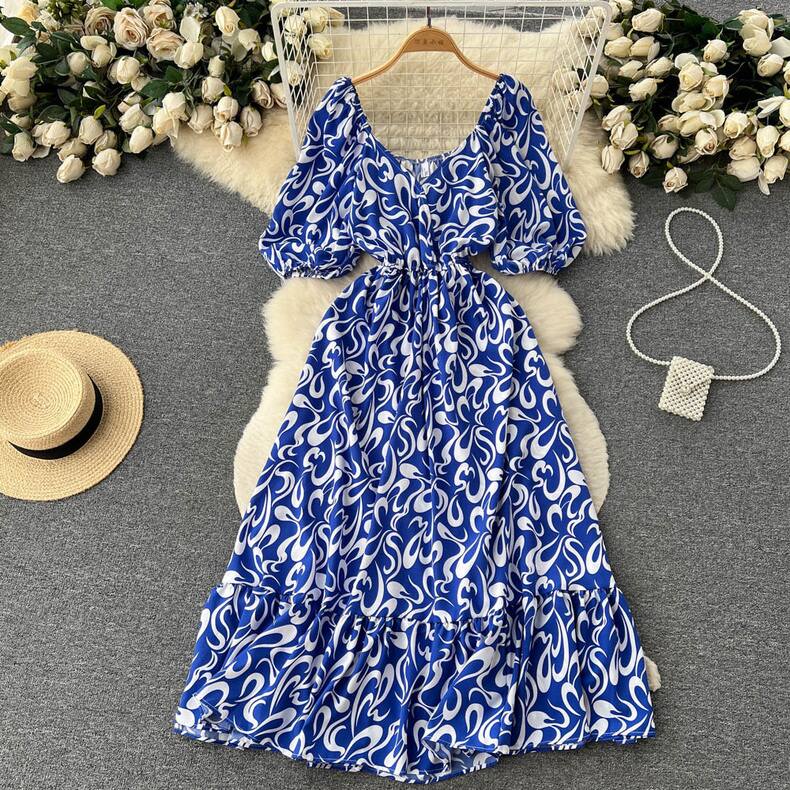 Divena Printed Maxi Dress