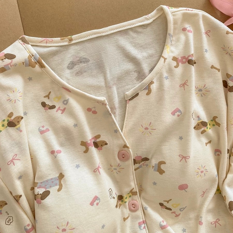 Doggo Delight Padded Nightsuit Set