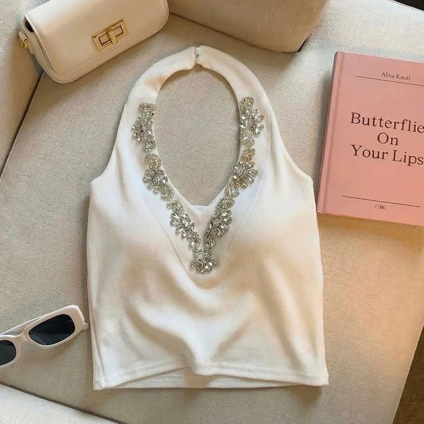 Glam Drip Built-in Bra Top