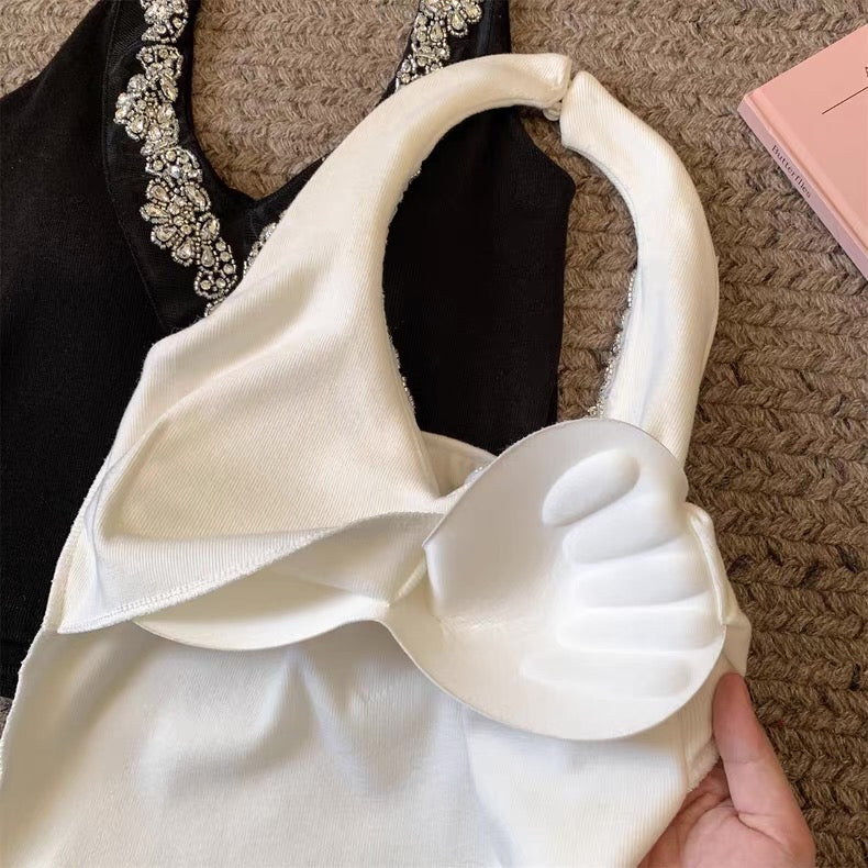 Glam Drip Built-in Bra Top