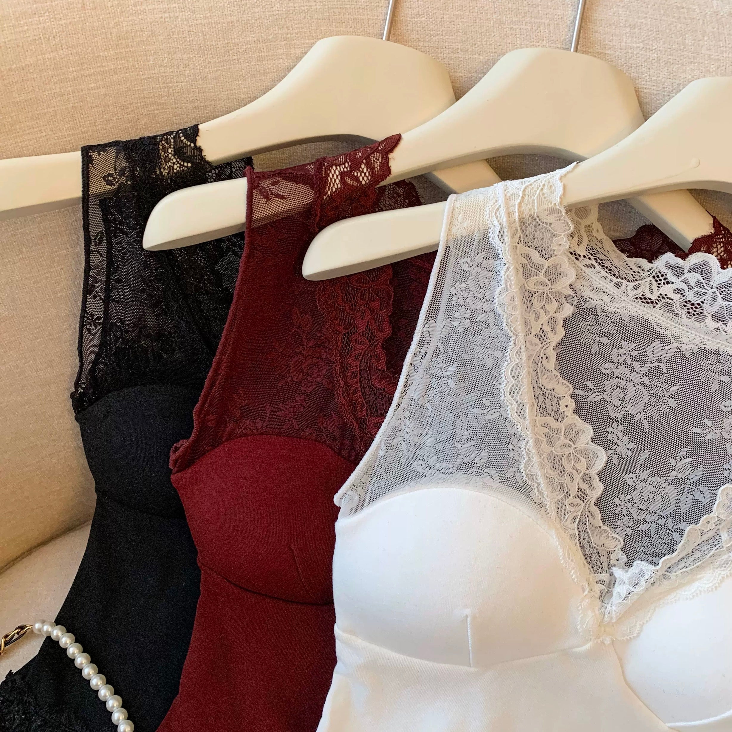 Sheer Grace Built-in Bra Top