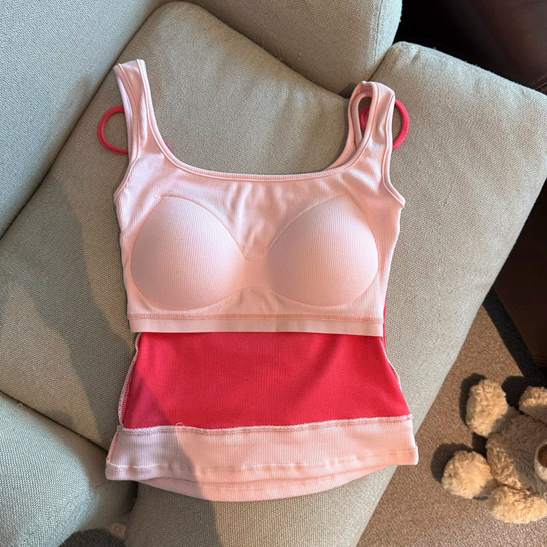 Candy Layer Built-in Bra Top