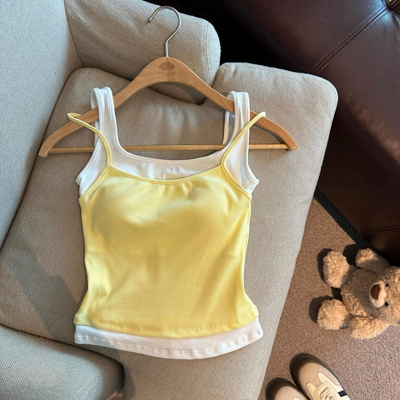 Candy Layer Built-in Bra Top