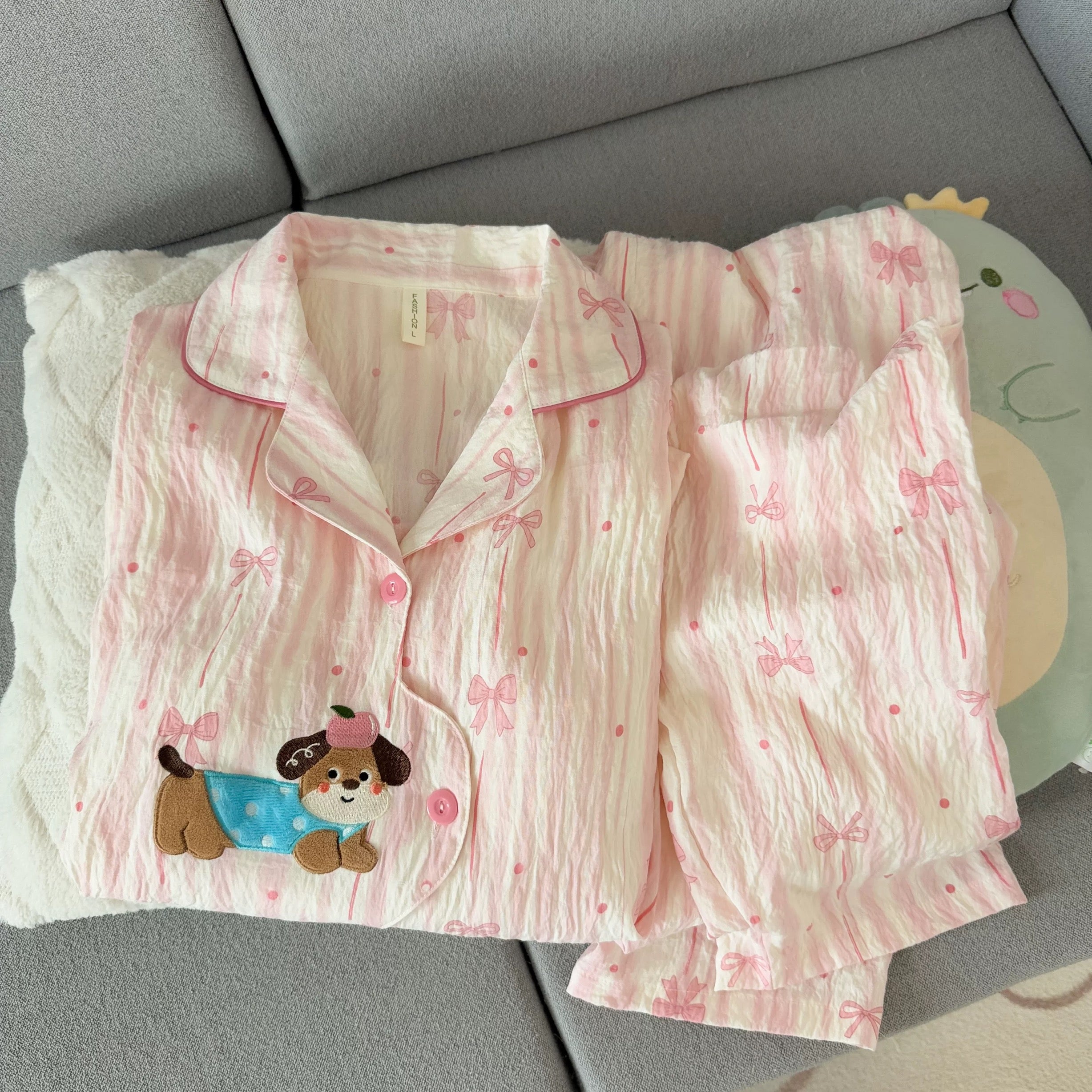 Bowstruck Pup Padded Nightsuit Set