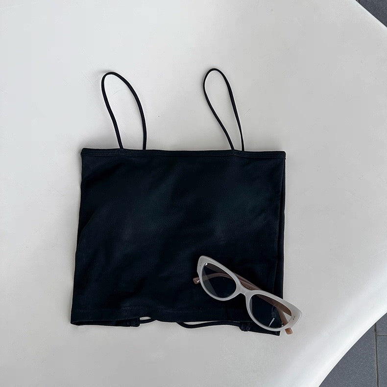 Shanghai Criss Cross Built-In Bra Top