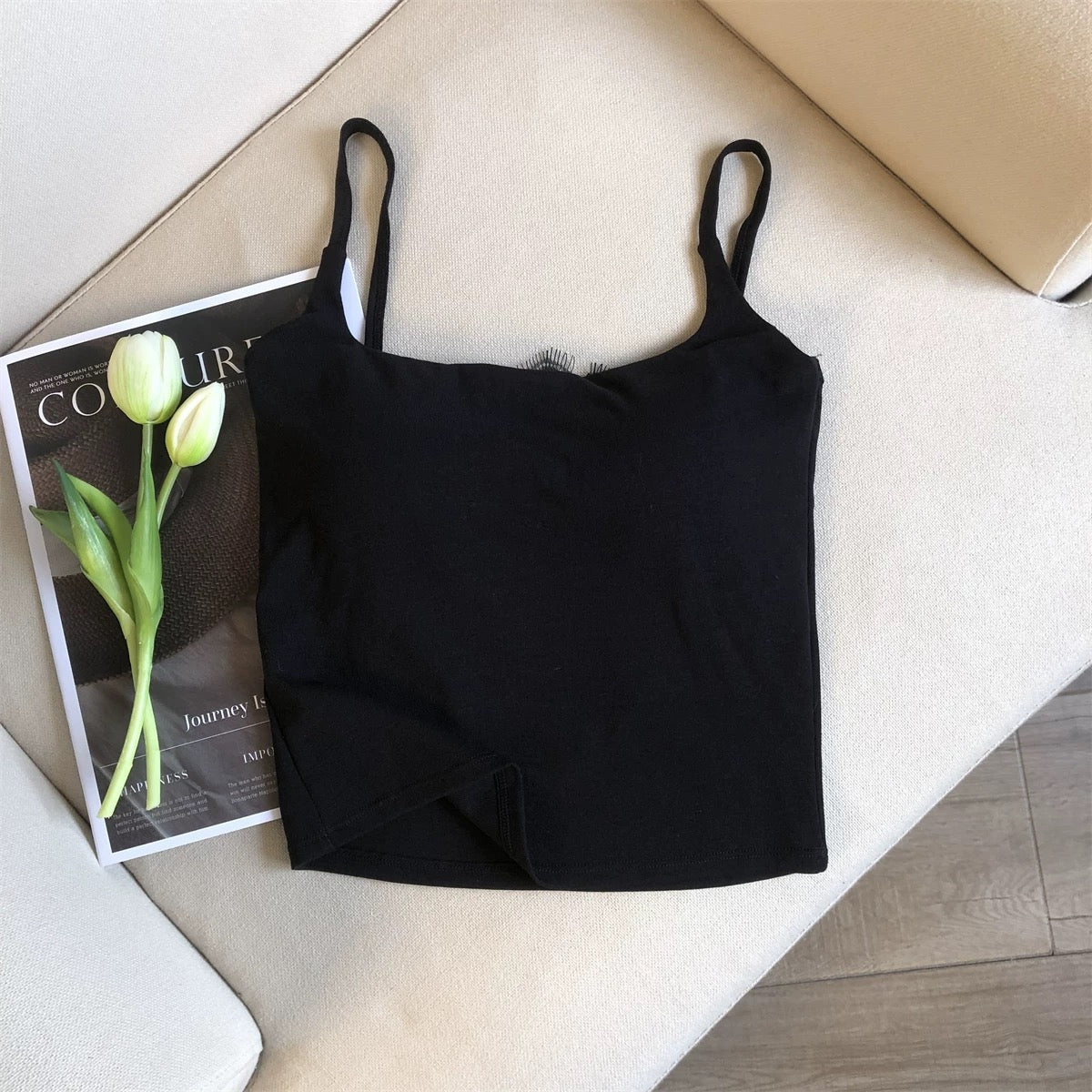 Dubai Back Lace Built-In Bra Top