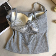 Dubai Back Lace Built-In Bra Top