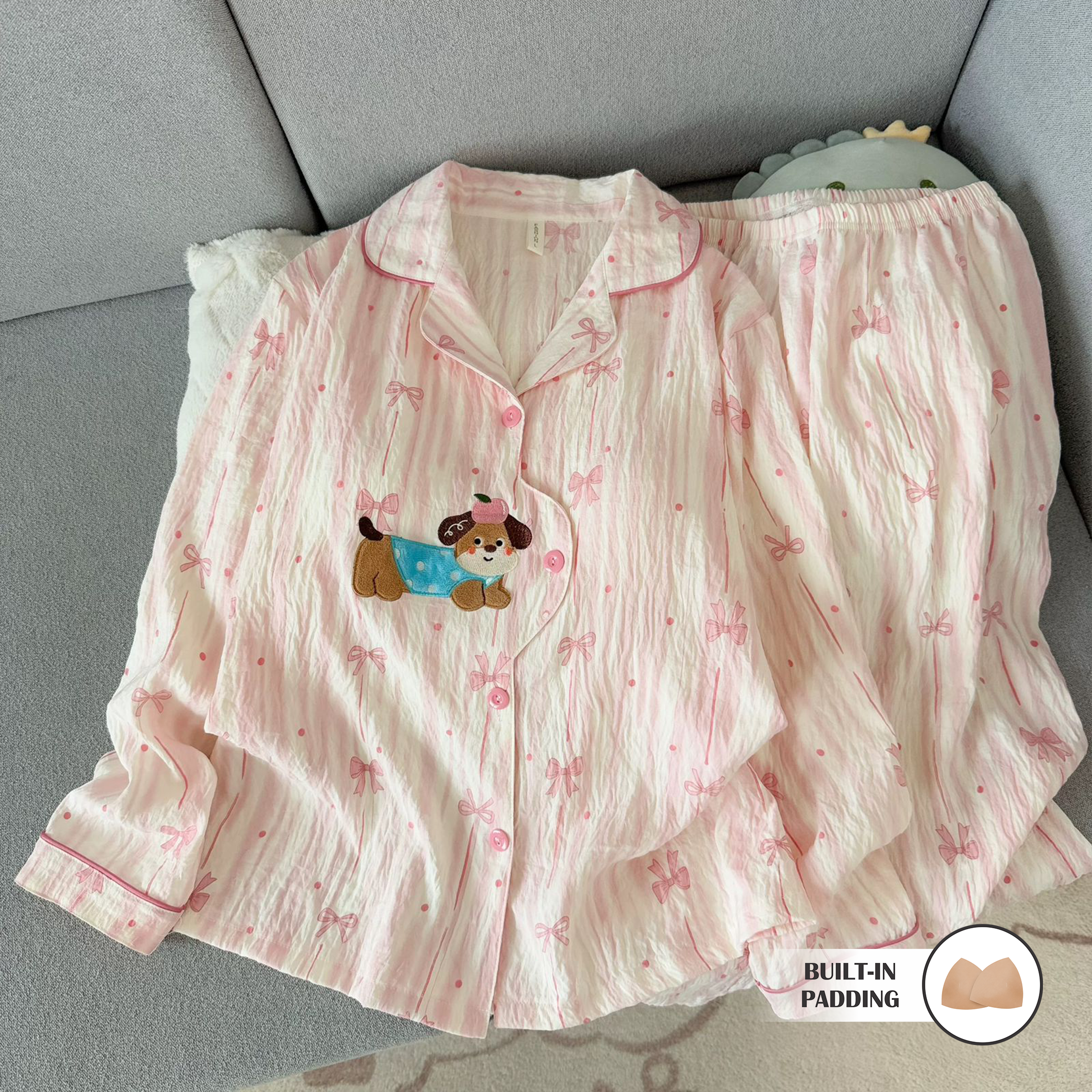 Bowstruck Pup Padded Nightsuit Set