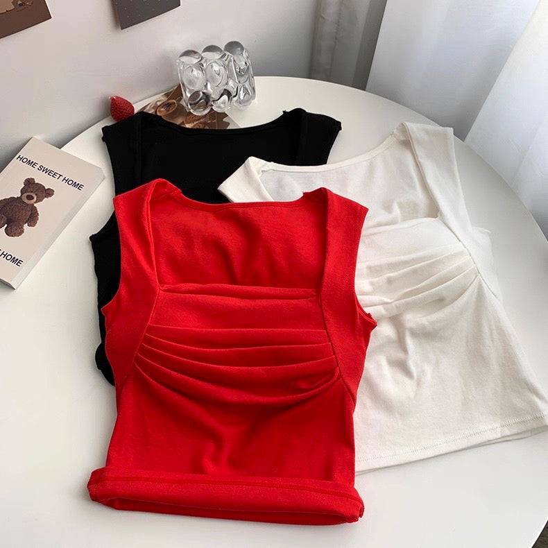 Capetown Ruched Built-In Bra Top