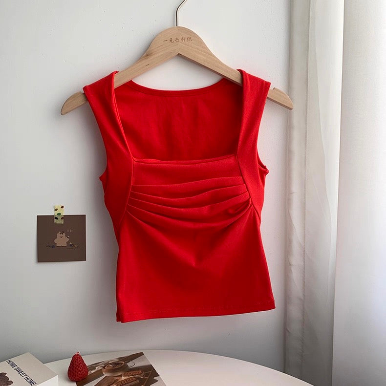 Capetown Ruched Built-In Bra Top