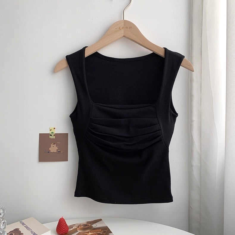 Capetown Ruched Built-In Bra Top