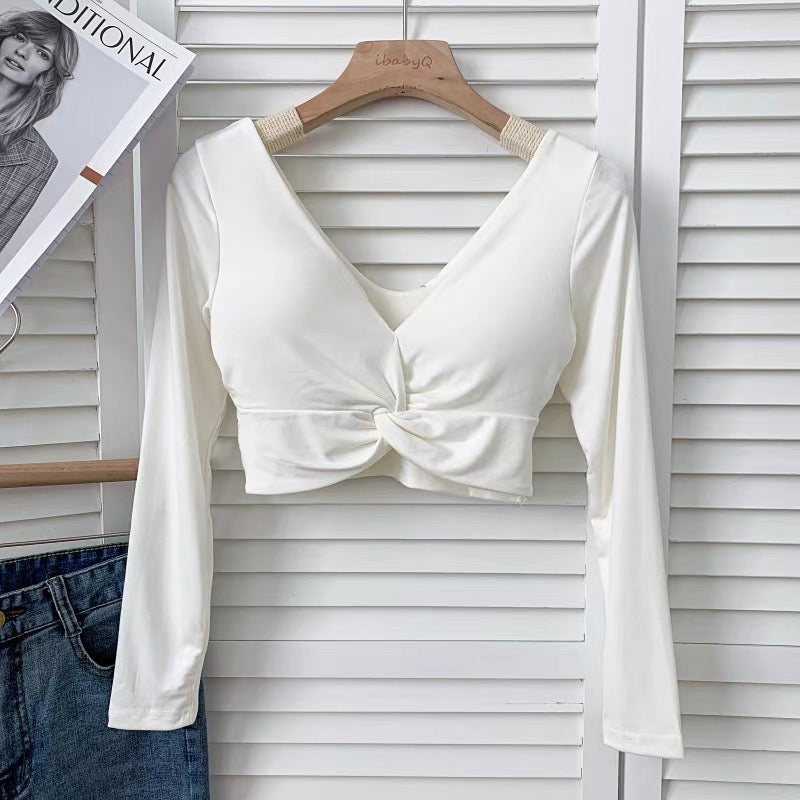 Dallas Front Knot Built-In Bra Top