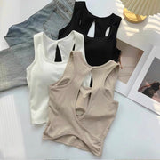 Muscat Back Cut-Out Built-In Bra Top