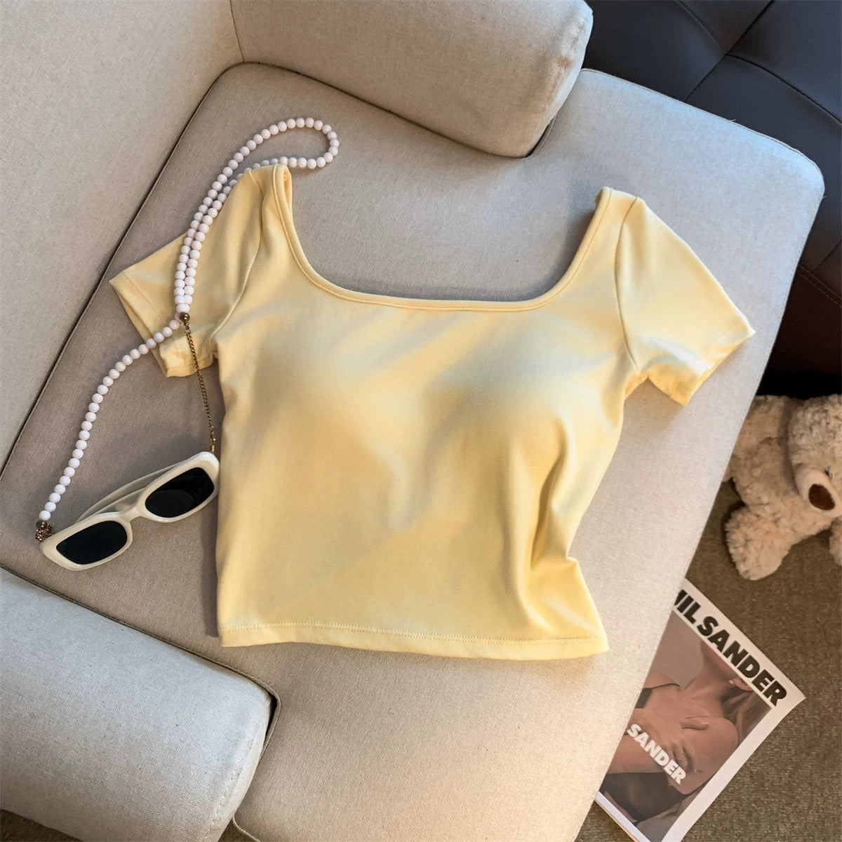 Naples Back Knot Built-In Bra Top