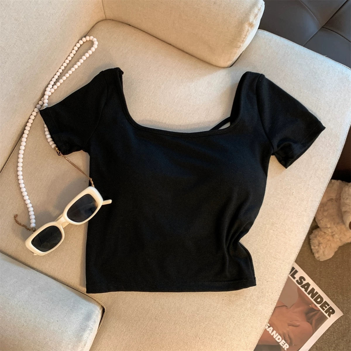 Naples Back Knot Built-In Bra Top