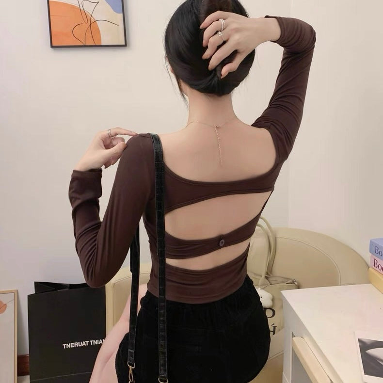 Auckland Button Cutout Built-In Bra Top