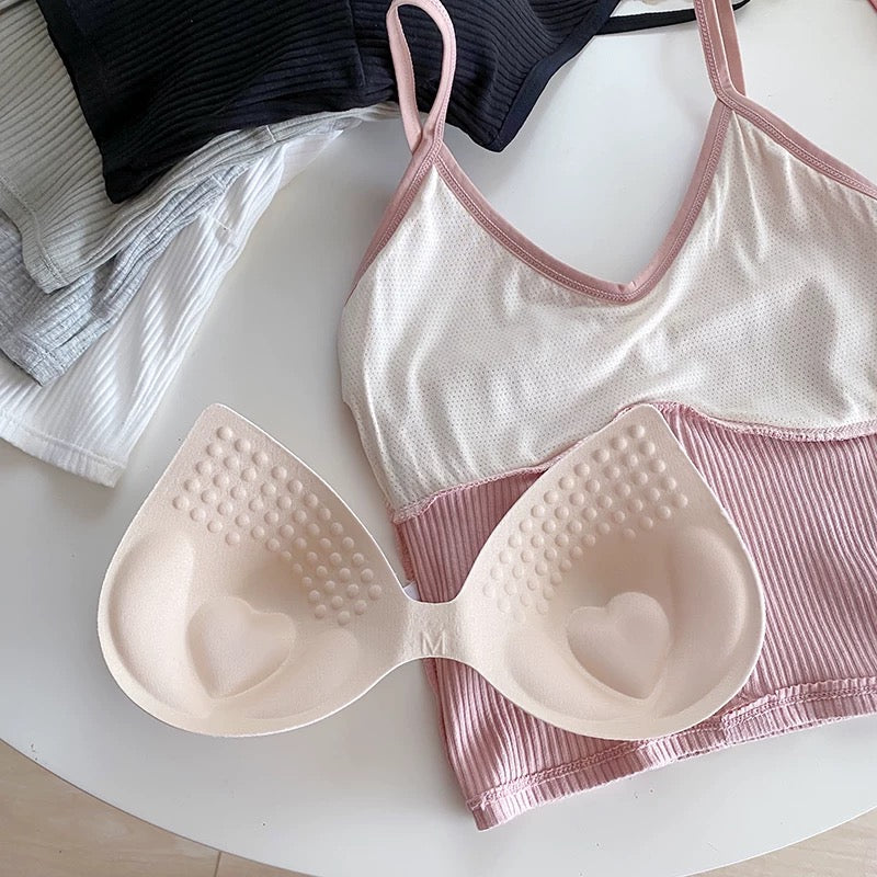 Seattle Button Up Built-In Bra Cami Top