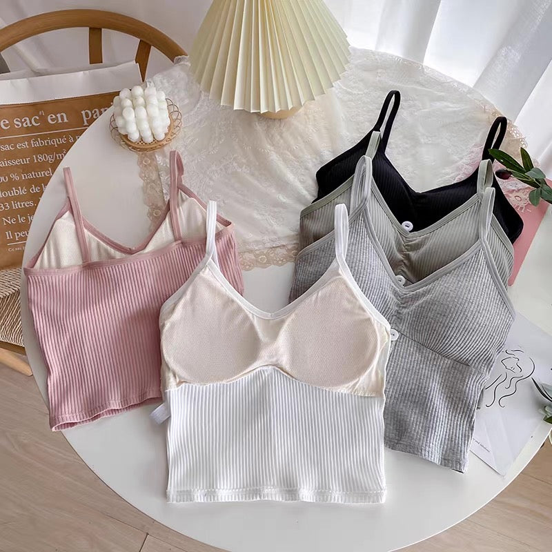 Seattle Button Up Built-In Bra Cami Top
