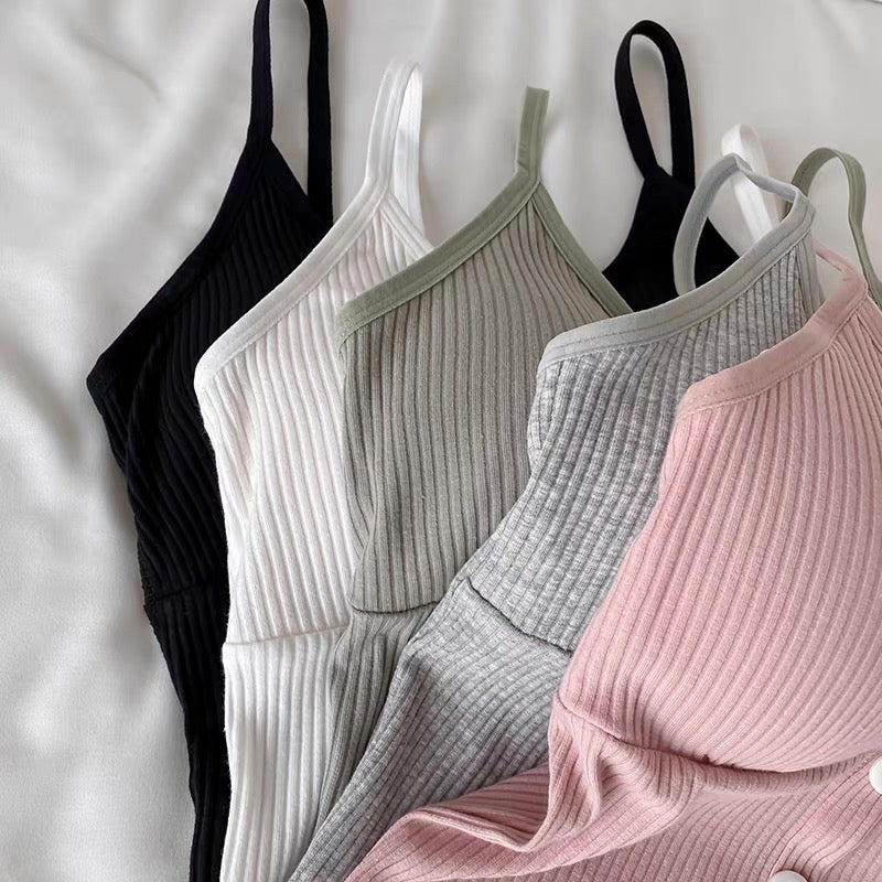 Seattle Button Up Built-In Bra Cami Top