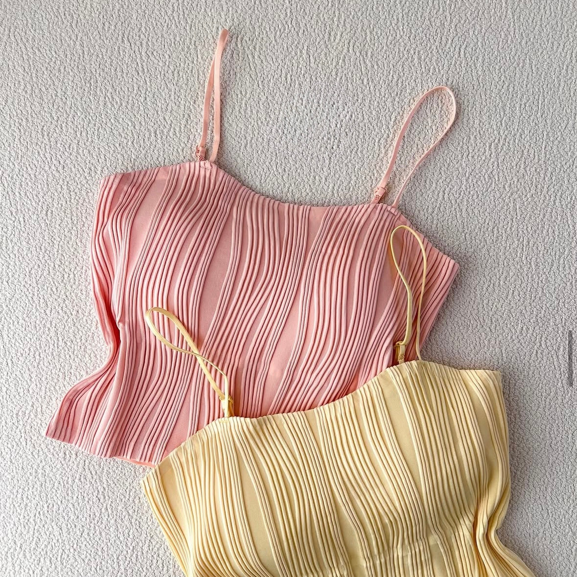 Crinkle Built-in Bra Camisole