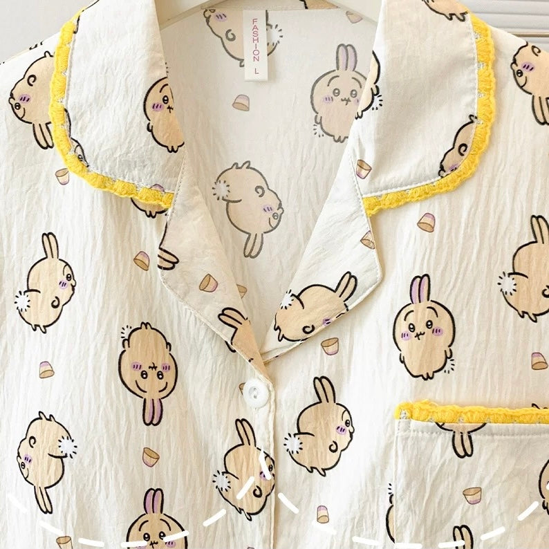 Fulffy Bunny Padded Nightsuit Set