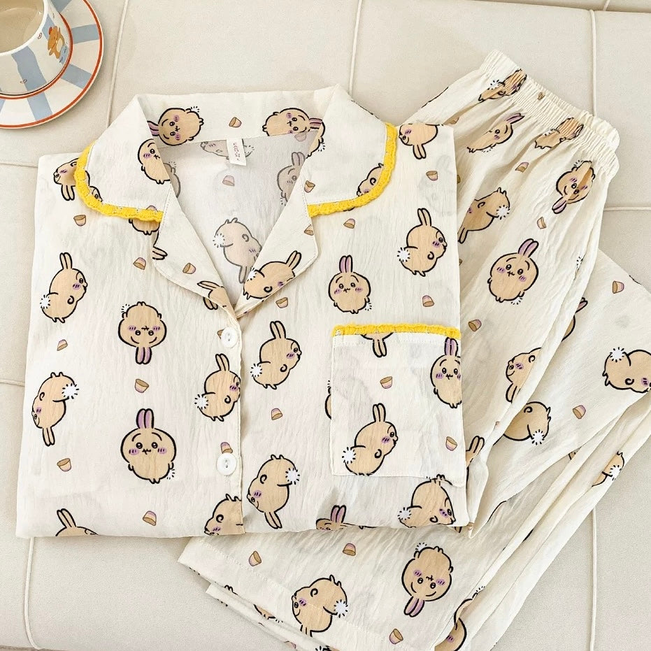 Fulffy Bunny Padded Nightsuit Set