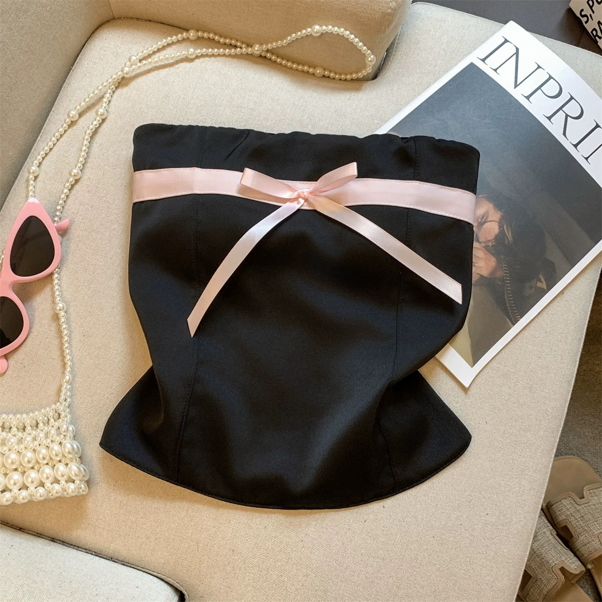 Coquette Ribbon Tube Top