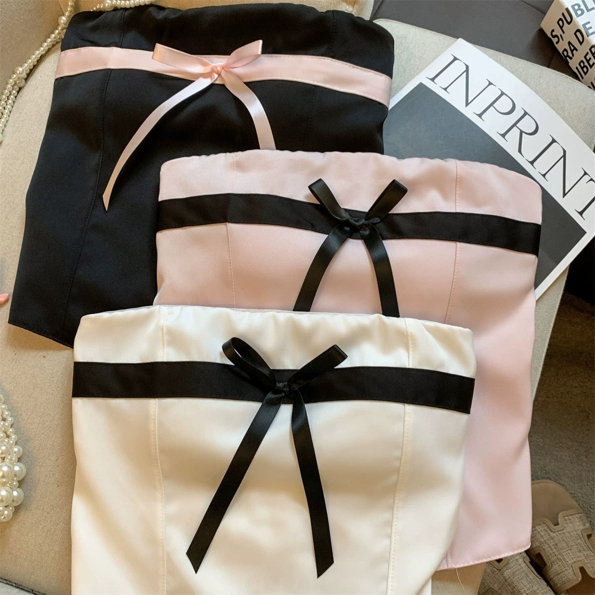 Coquette Ribbon Tube Top