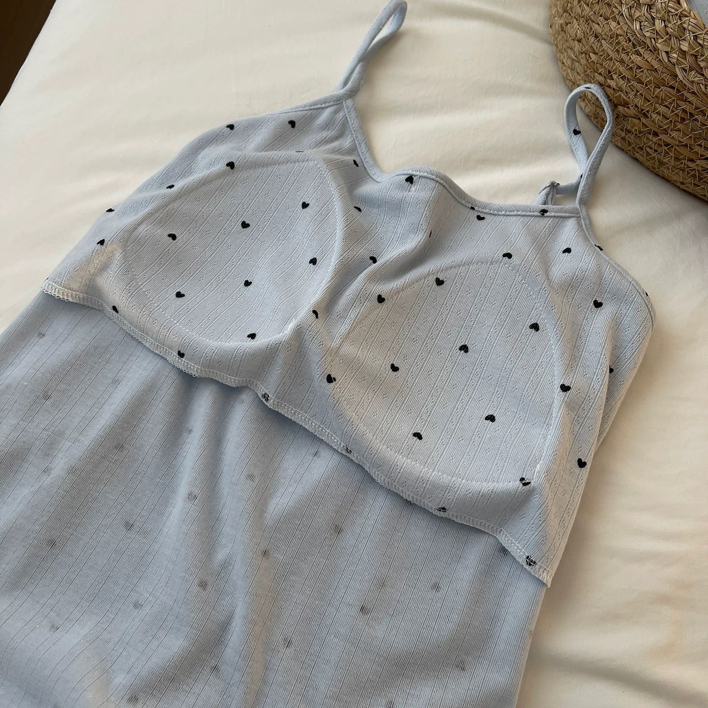 Dreamy Heart Padded Nightsuit - 3pc Set