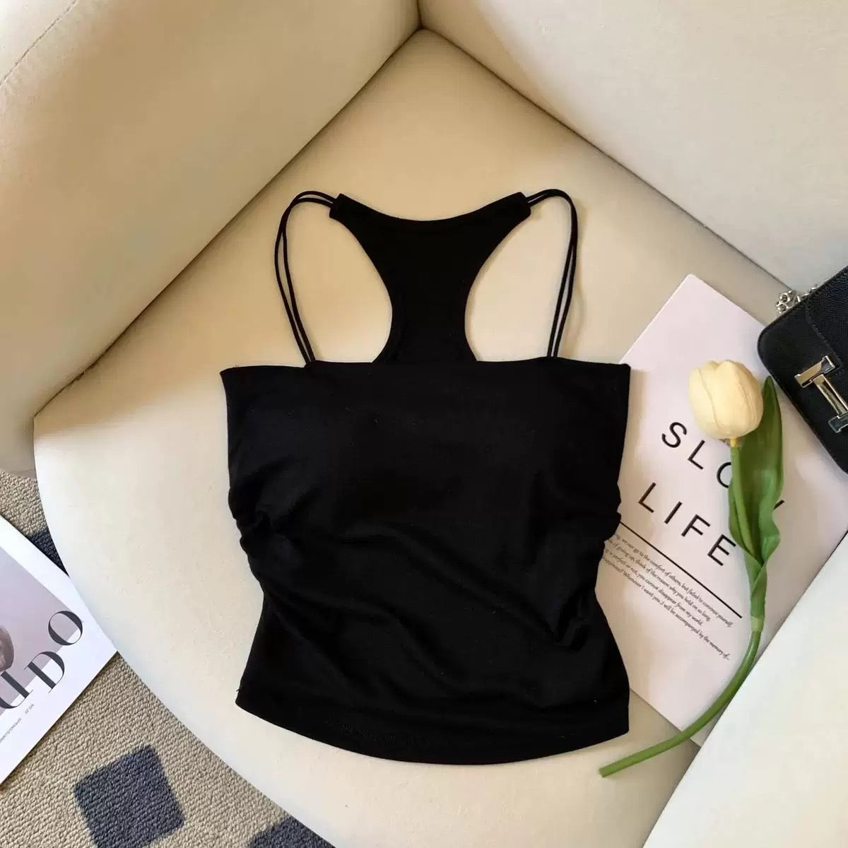 Maldives Double Strap Built-In Bra Top