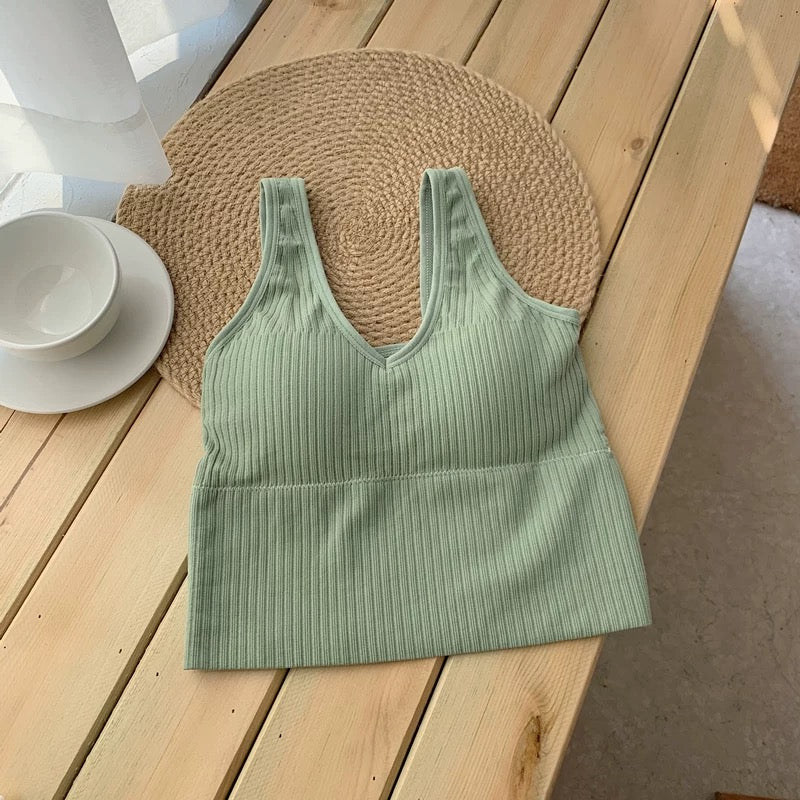 Jordan V-Neck Built-In Bra Camisole