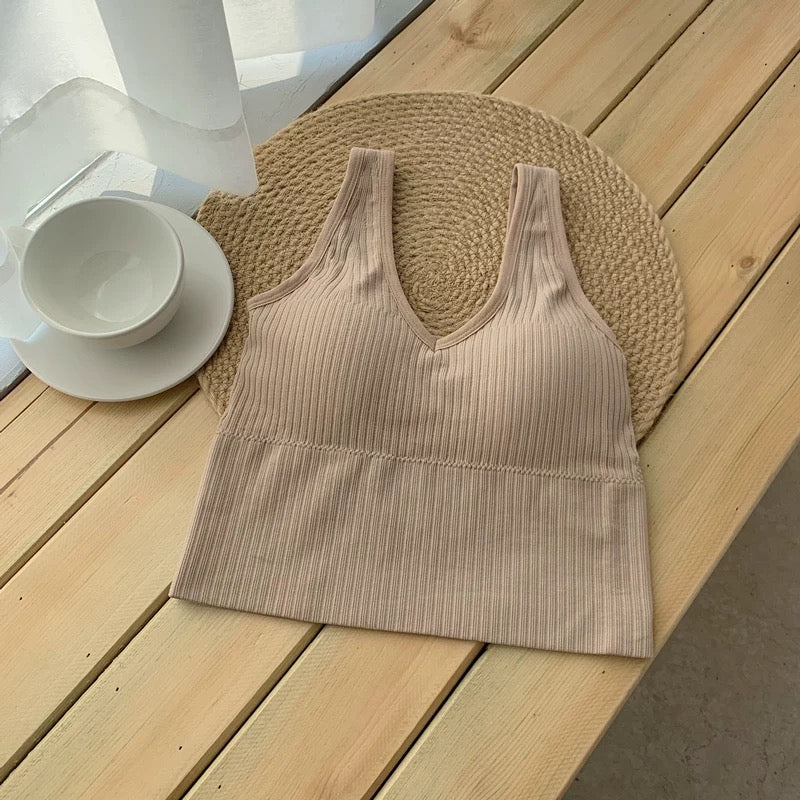 Jordan V-Neck Built-In Bra Camisole