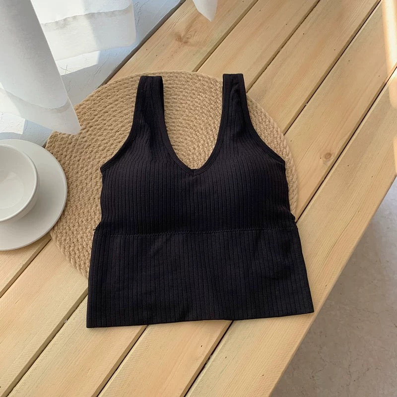 Jordan V-Neck Built-In Bra Camisole