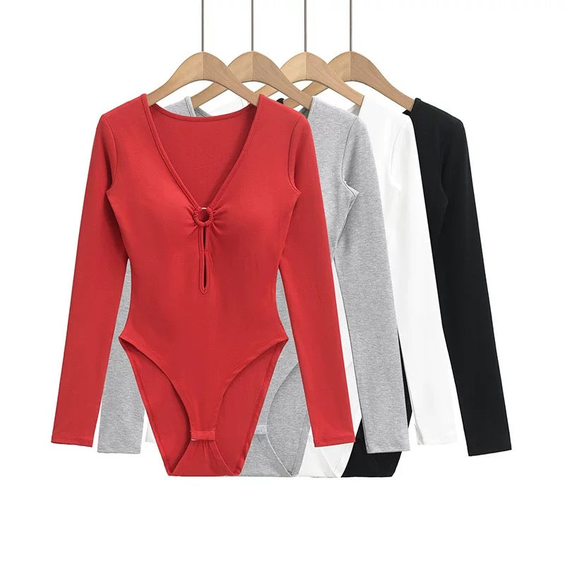 Seville  Full Sleeves Built-In Bra Bodysuit