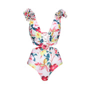 Petals Ruffled Monokini & Flowing Skirt Set