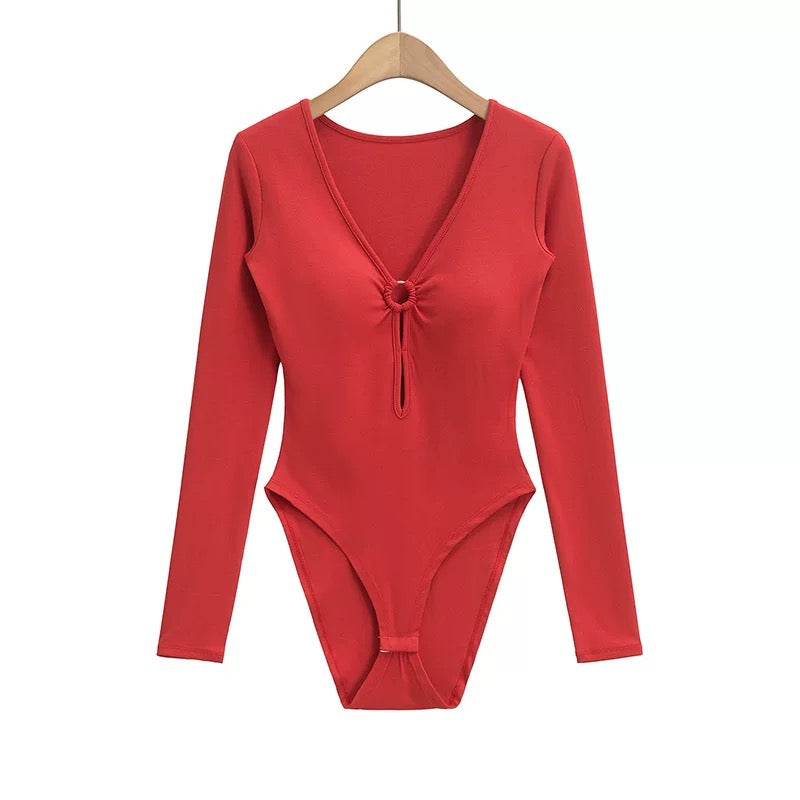 Seville  Full Sleeves Built-In Bra Bodysuit