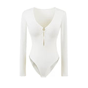 Seville  Full Sleeves Built-In Bra Bodysuit