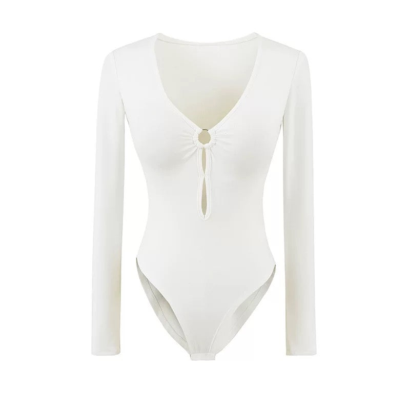 Seville  Full Sleeves Built-In Bra Bodysuit