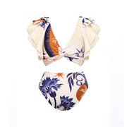 Sun & Stars Ruffle Bikini with Sarong Set