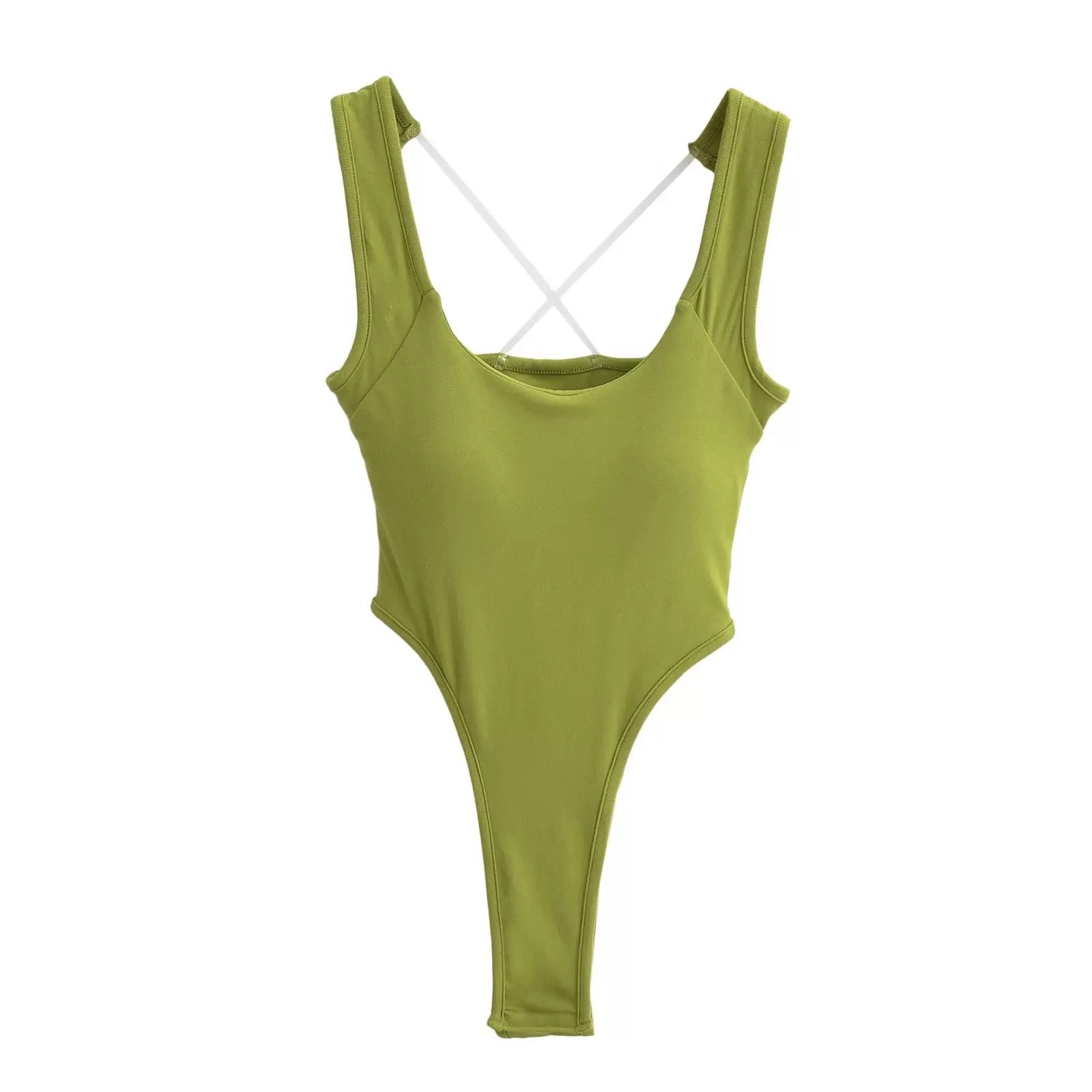 Malibu High Cut  Built-In Bra Bodysuit